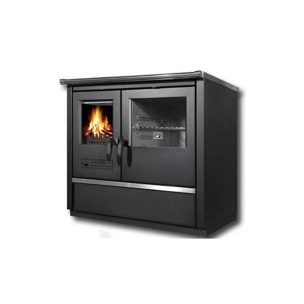 Cuisinière à bois TIMSISTEM North, comparée à un poêle à bois classique