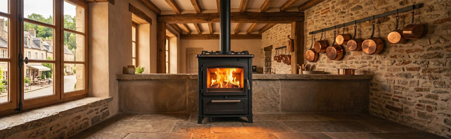 Poêle à bois avec four intégré : notre sélection pour cuisiner et chauffer en même temps