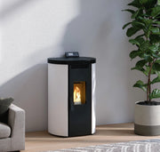 Poêle à granulés arrondi FM Calefaccion BP-100C 9,8 kW — Design contemporain FM Calefaccion