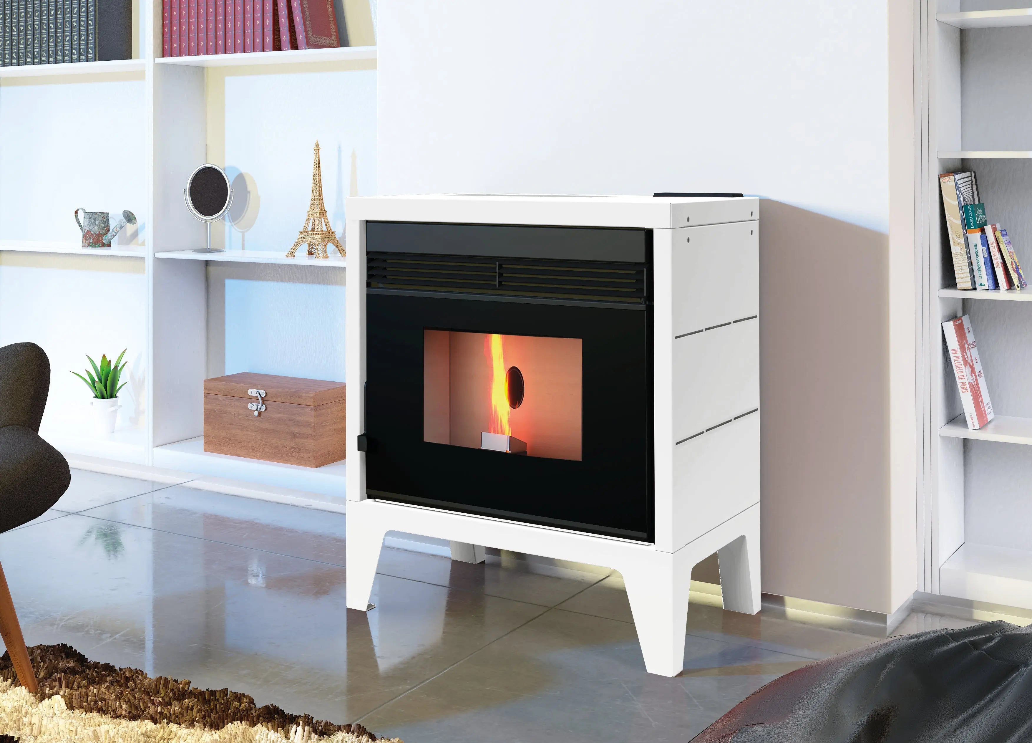 Poêle à granulés FM Calefaccion BP-170K 11,5 kW — Vitre sérigraphiée FM Calefaccion