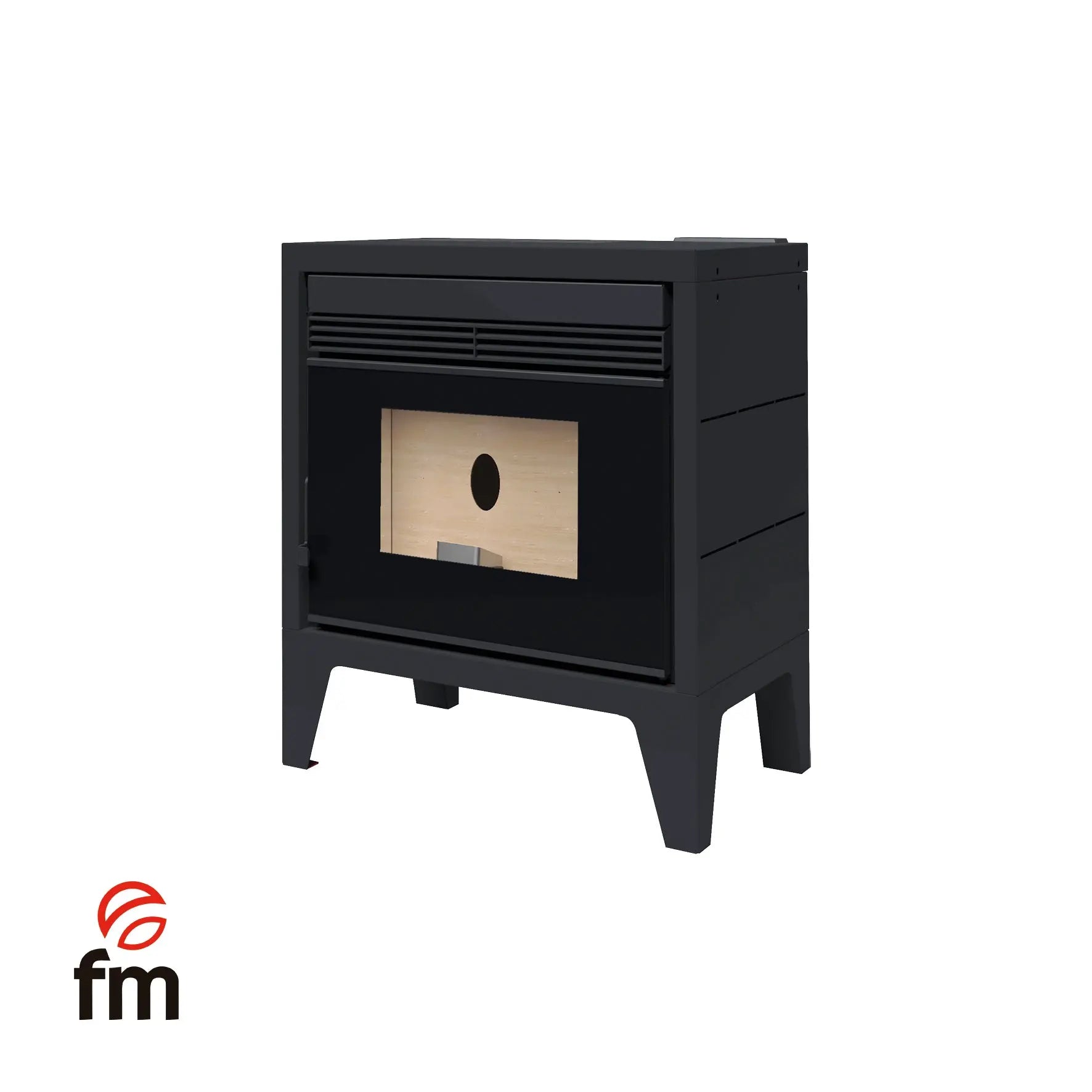 Poêle à granulés FM Calefaccion BP-170K 11,5 kW — Vitre sérigraphiée FM Calefaccion