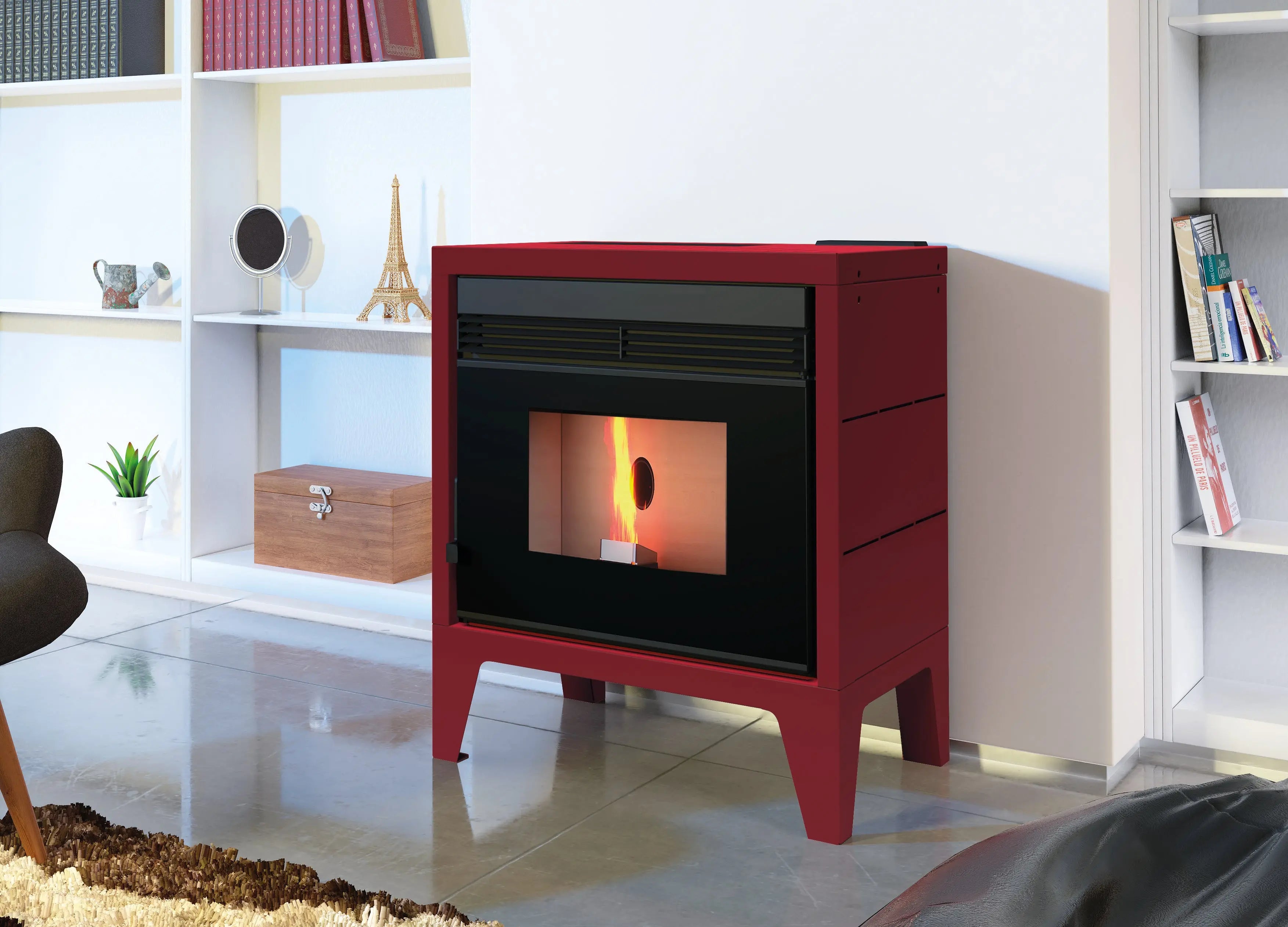 Poêle à granulés FM Calefaccion BP-170K 11,5 kW — Vitre sérigraphiée FM Calefaccion