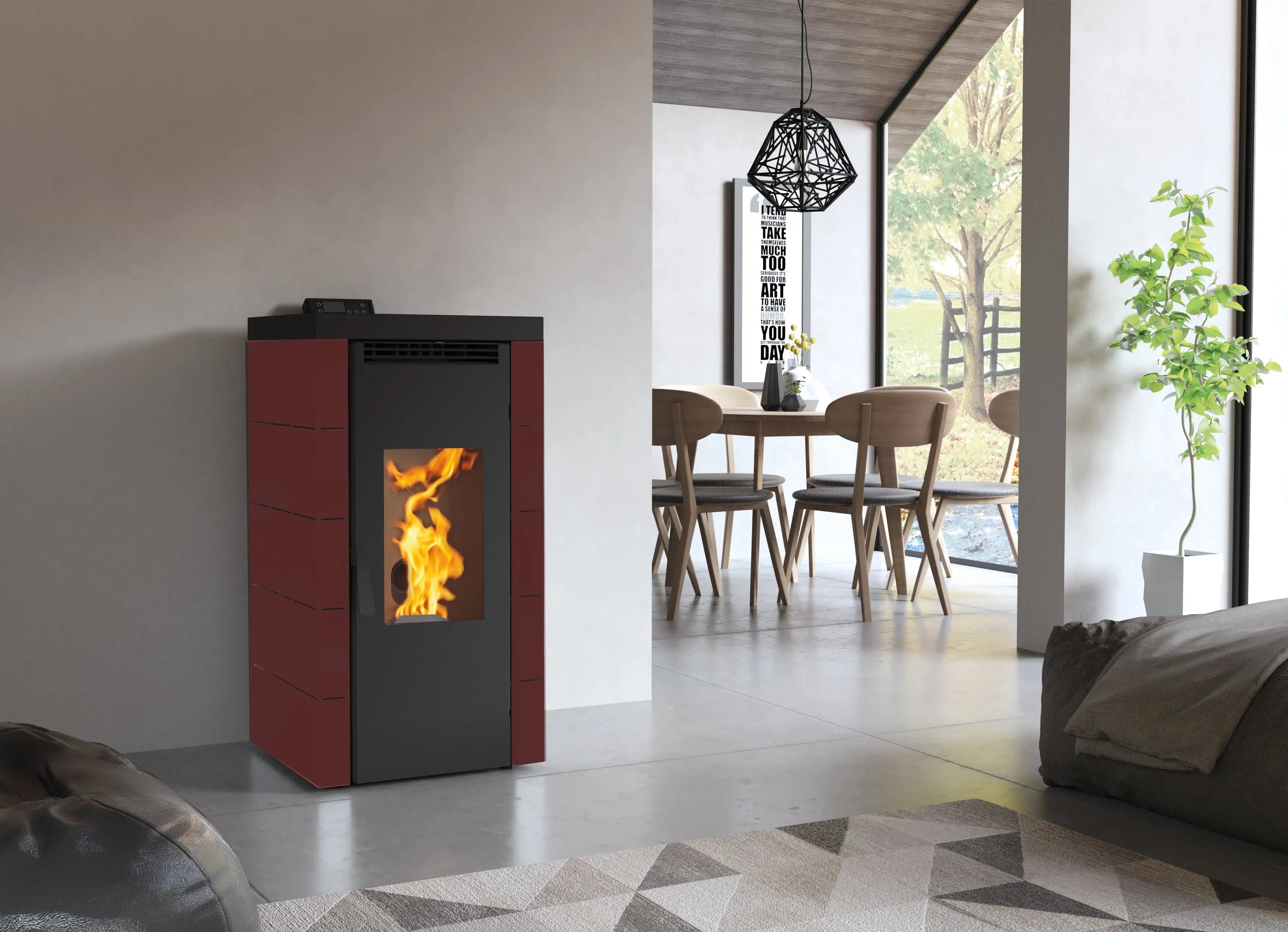 Poêle à granulés FM Calefaccion BP-700 17,5 kW — Haute puissance FM Calefaccion