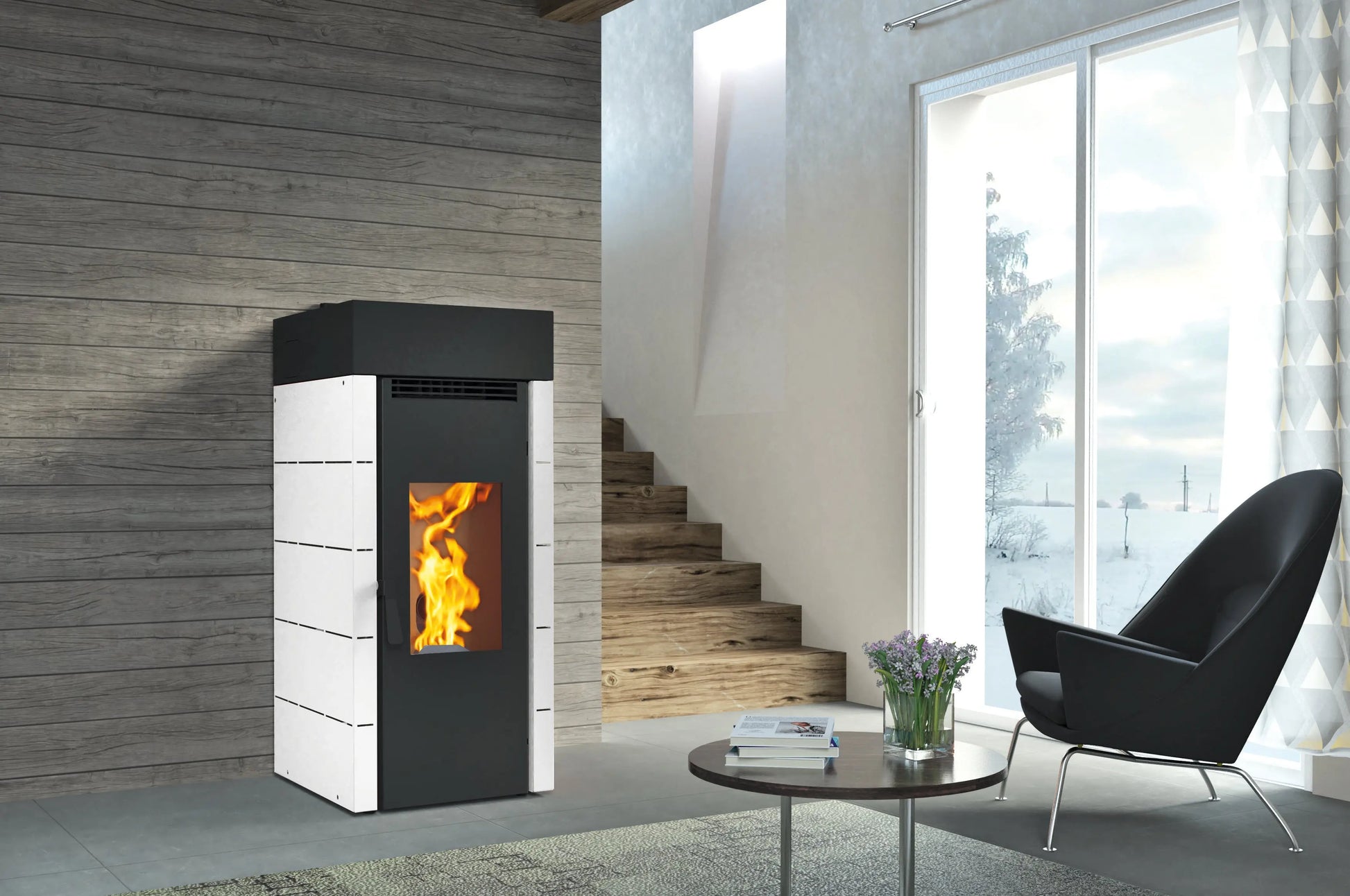 Poêle à granulés canalisable FM Calefaccion BP-701 17,5 kW FM Calefaccion