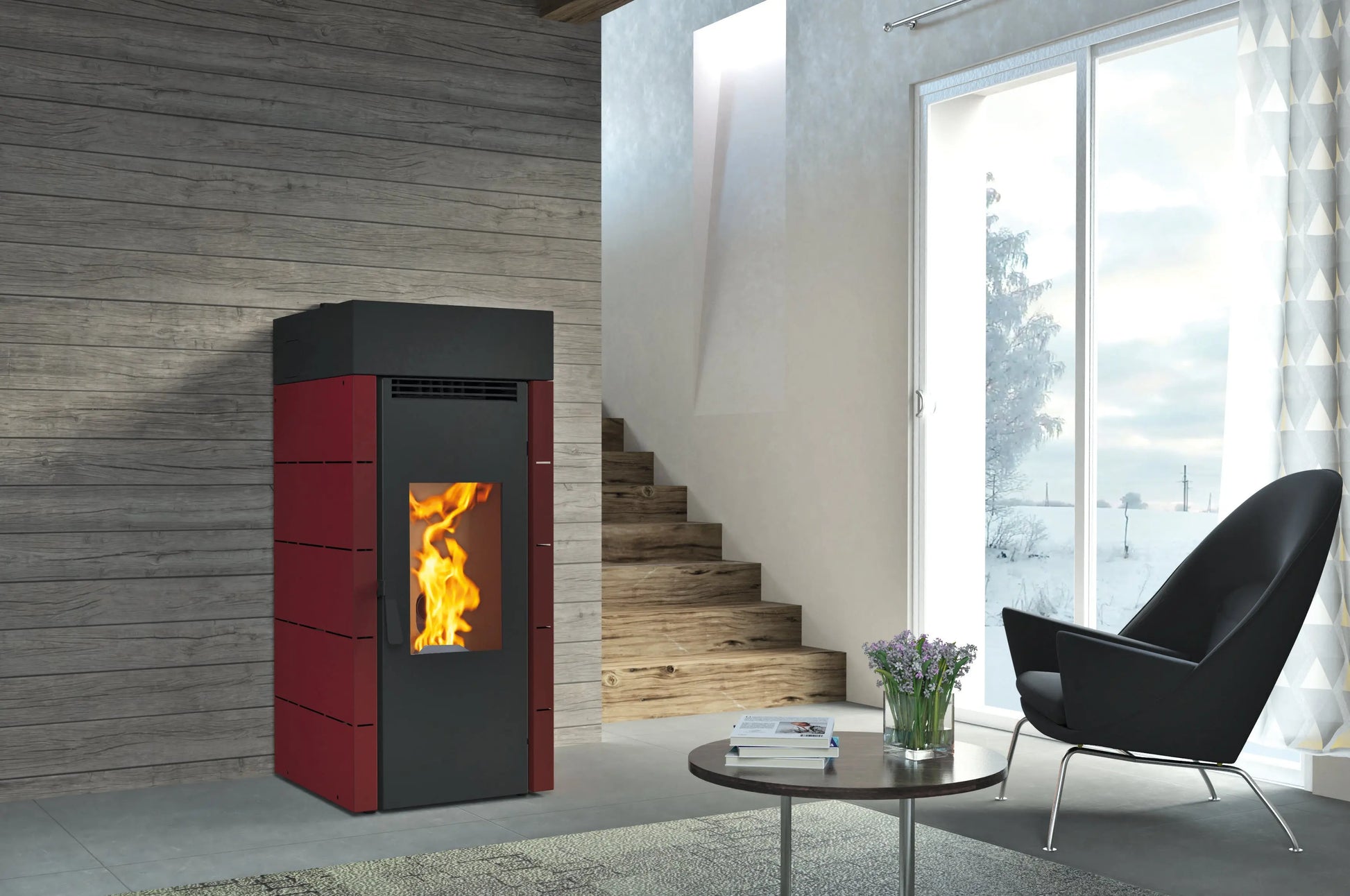 Poêle à granulés canalisable FM Calefaccion BP-701 17,5 kW FM Calefaccion