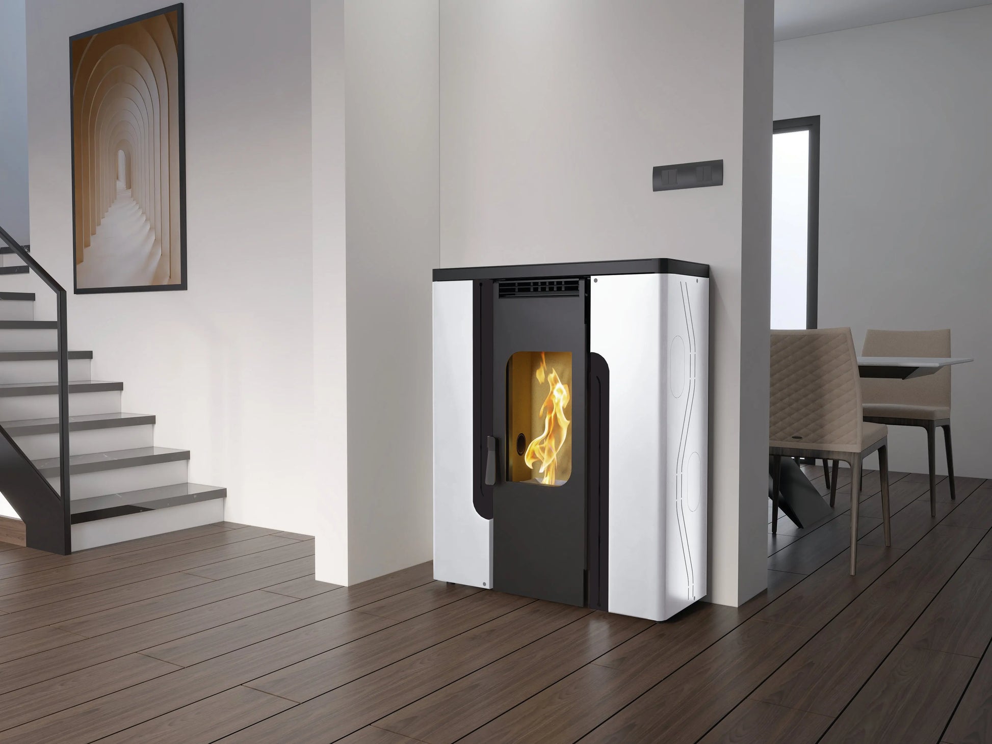 Poêle à granulés de couloir FM Calefaccion BP-402 12 kW FM Calefaccion