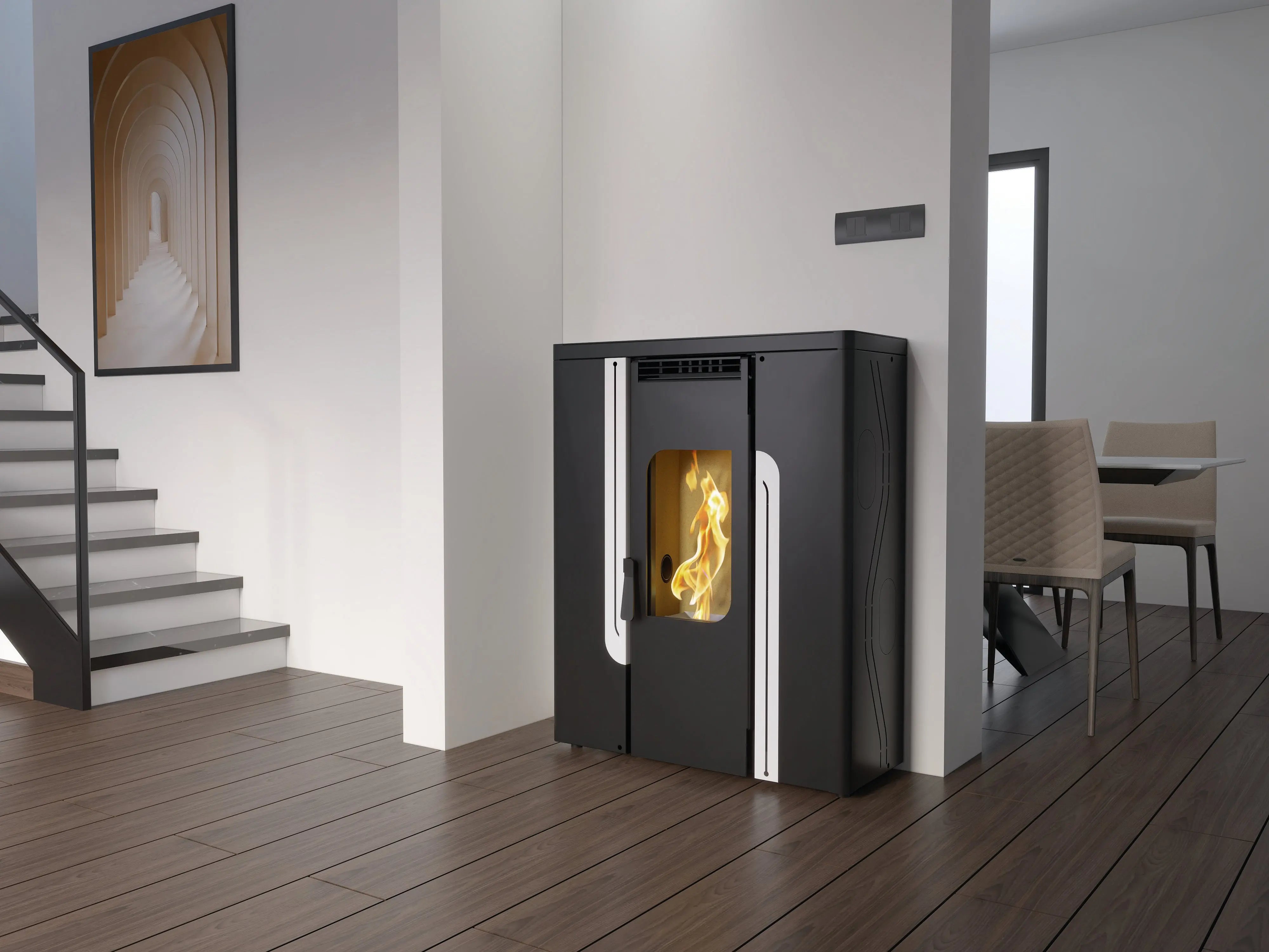 Poêle à granulés de couloir FM Calefaccion BP-402 12 kW FM Calefaccion