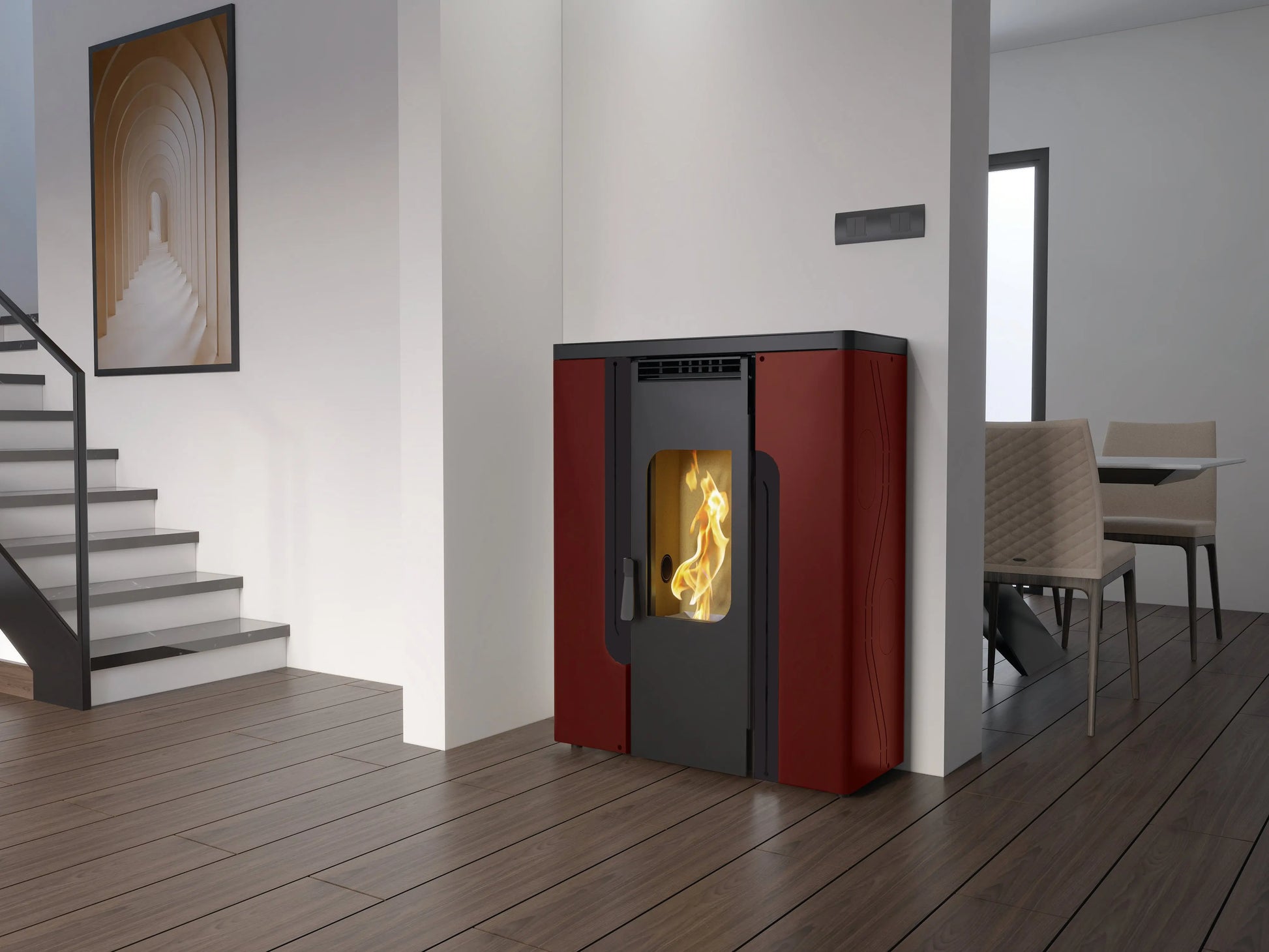 Poêle à granulés de couloir FM Calefaccion BP-402 12 kW FM Calefaccion
