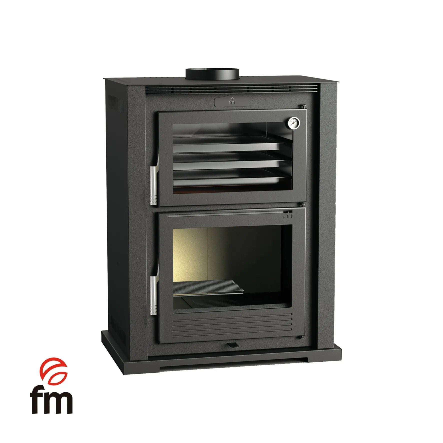 Four à bois FM Calefaccion HL-100 - Chambre de combustion en vermiculite FM Calefaccion