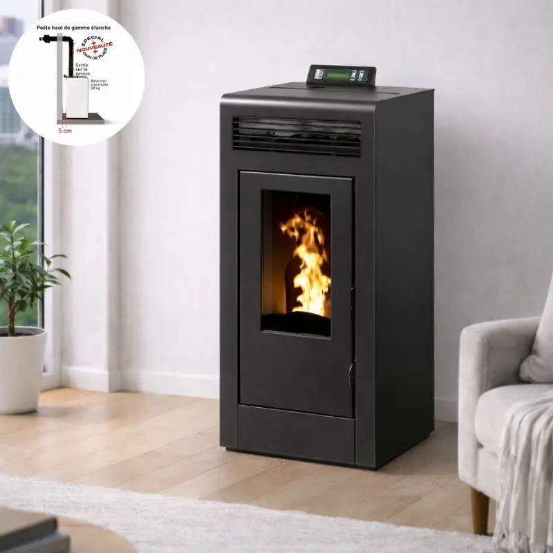 Poêle à granulés Emaflam Marina 13C — Concentrique Emaflam