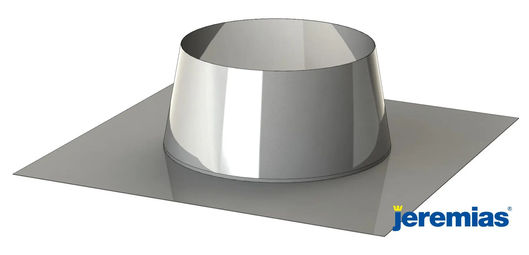 Solin plat inox sans collerette