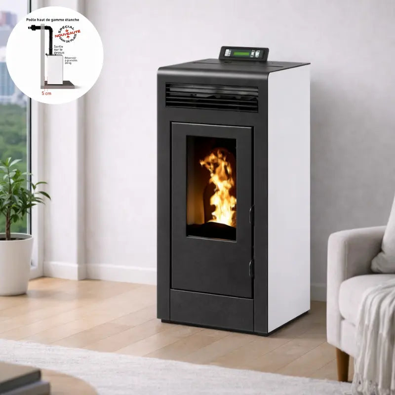 Poêle à granulés Emaflam Marina 13C — Concentrique Emaflam