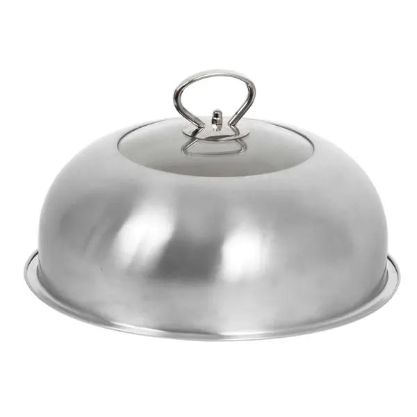 Cloche cuisson vitrée inox Le Marquier