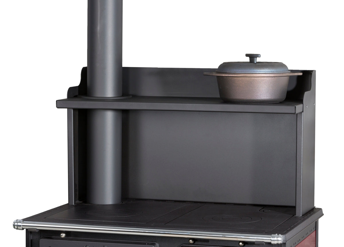 Cuisinière à bois Globfire Alhena - tablette ouverte