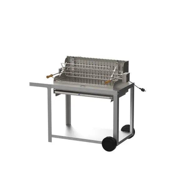 Barbecue Irissarry 78x32 Inox avec chariot Le Marquier