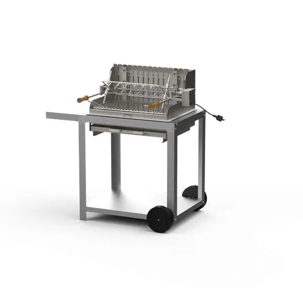 Barbecue Mendy 54x32 Inox avec chariot Le Marquier