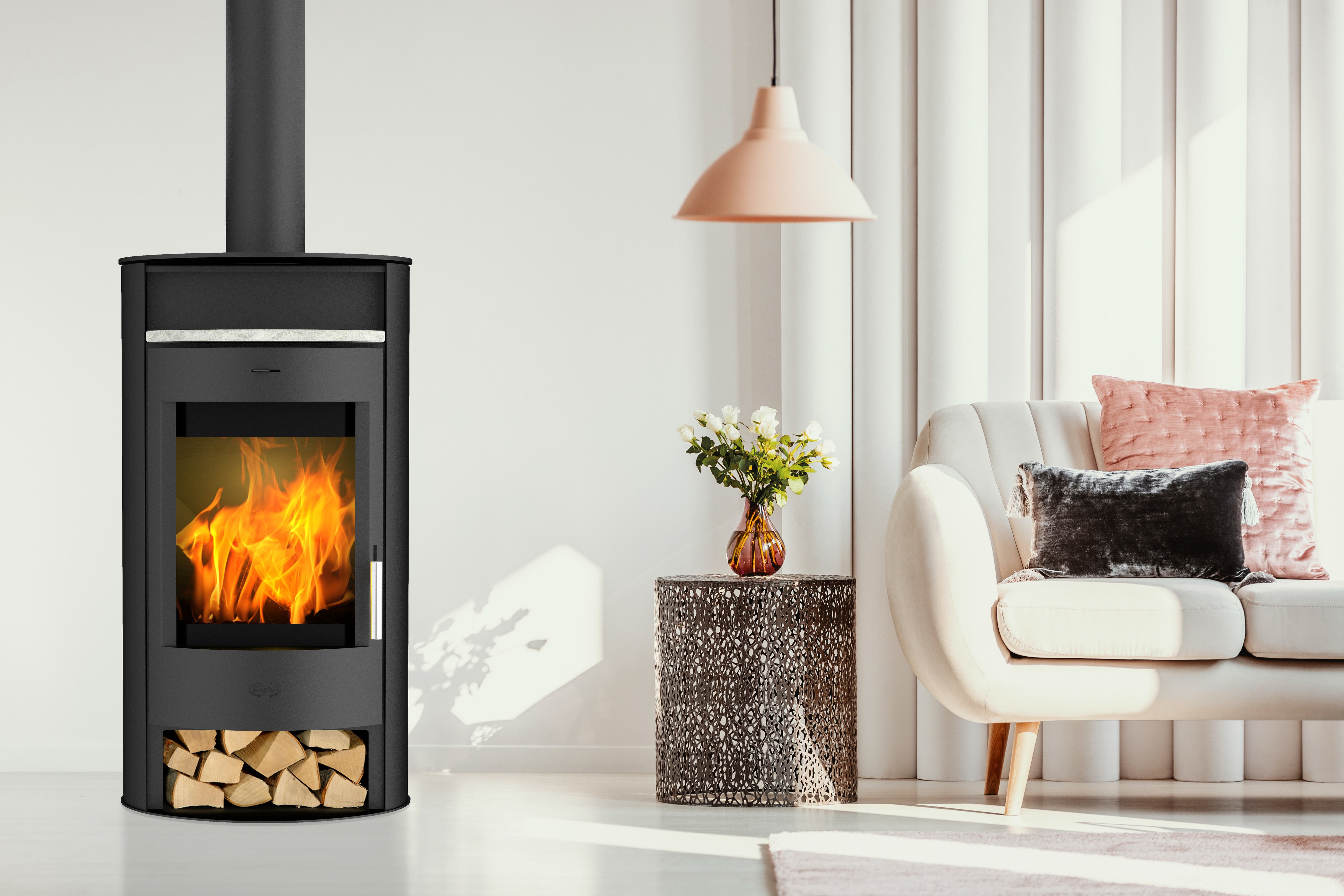 Poêle à bois - FIREPLACE Borneo - 6kW - Acier