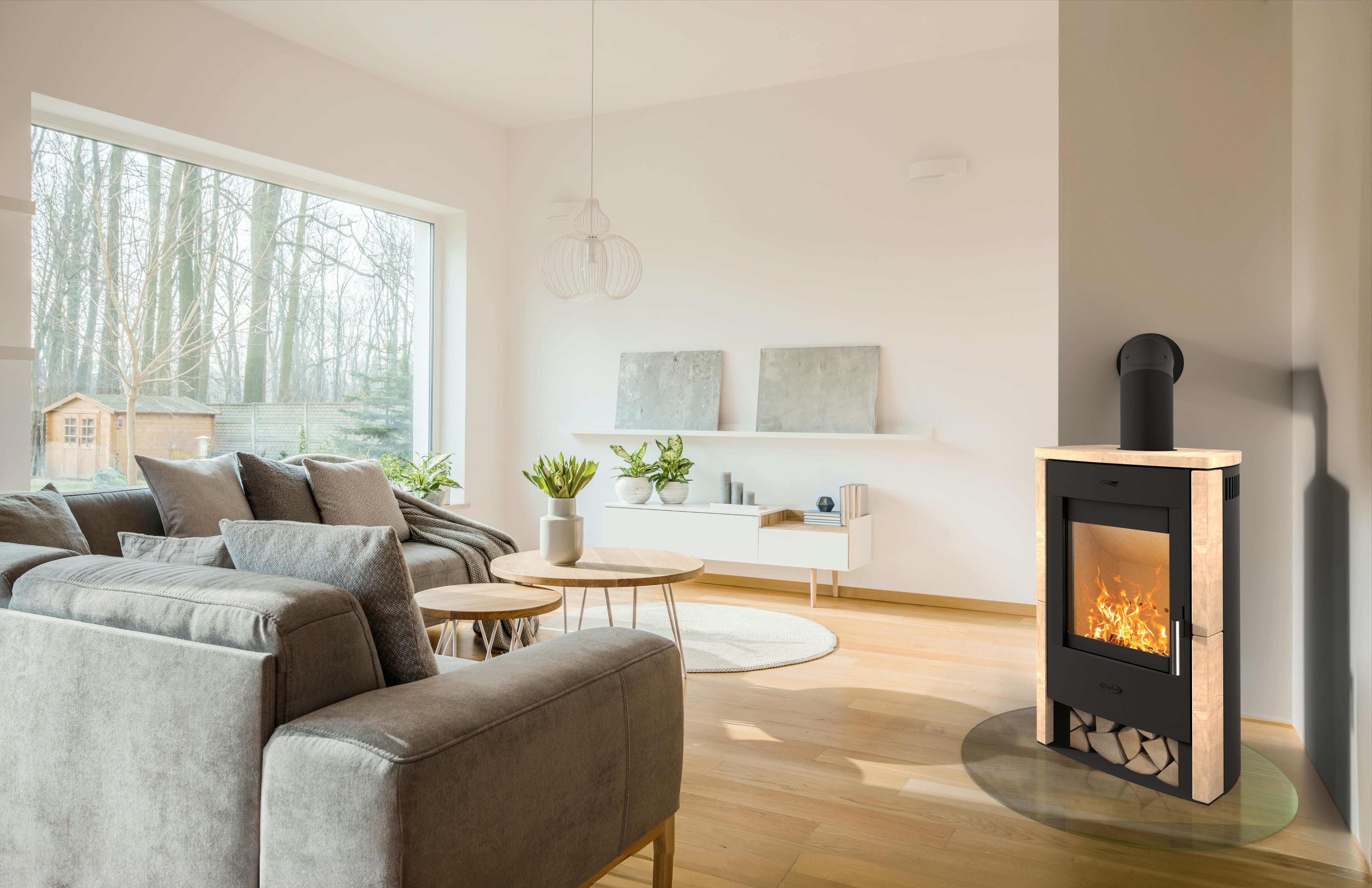 Poêle à bois - FIREPLACE Brasil - 6kW - Pierre de sable