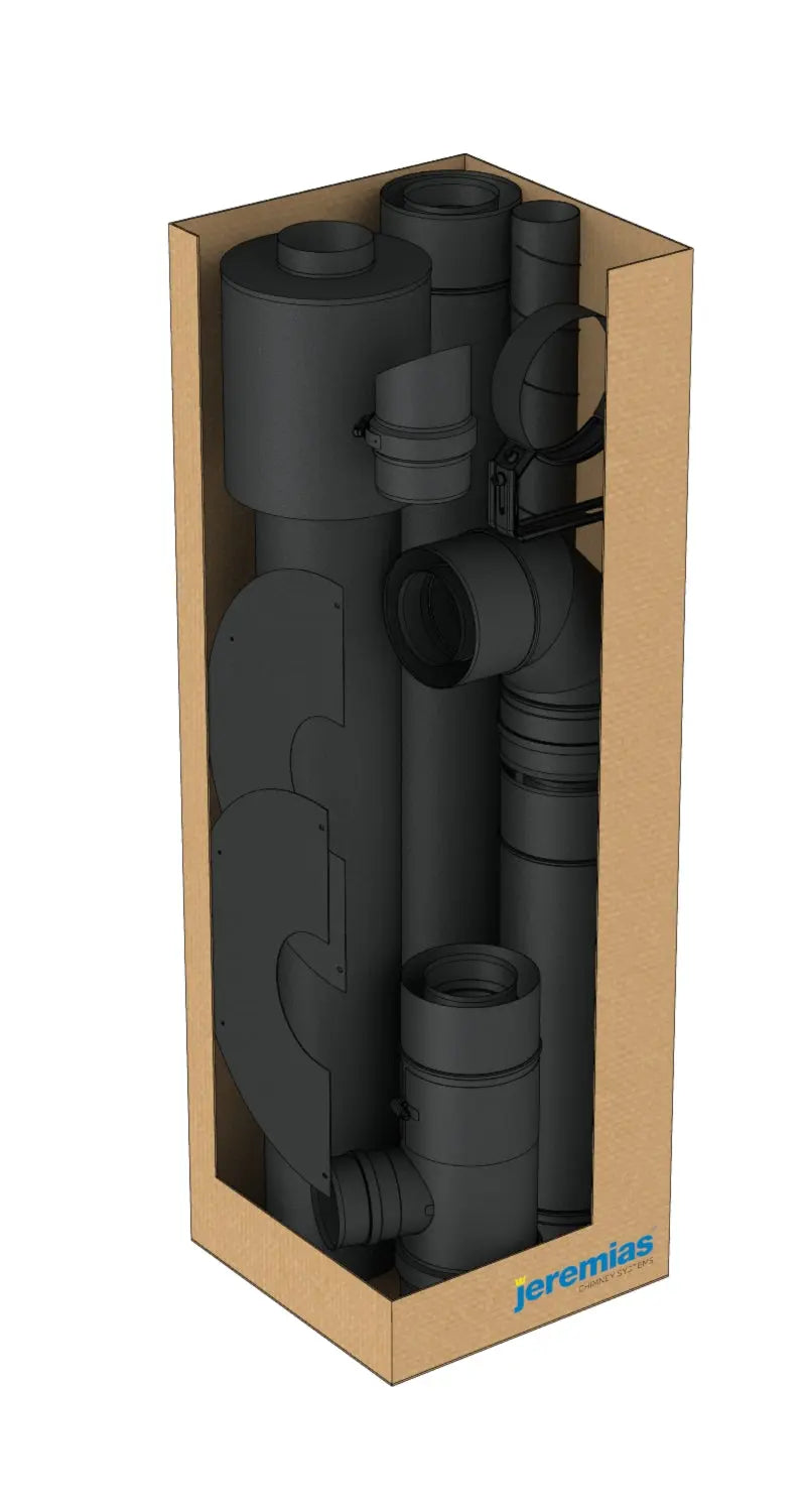 KIT Ventouse Horizontal long (pour poêles à bois et granulés étanches) Jeremias