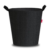 Panier à bûches et à granulés Dama rond Noir Le Marquier