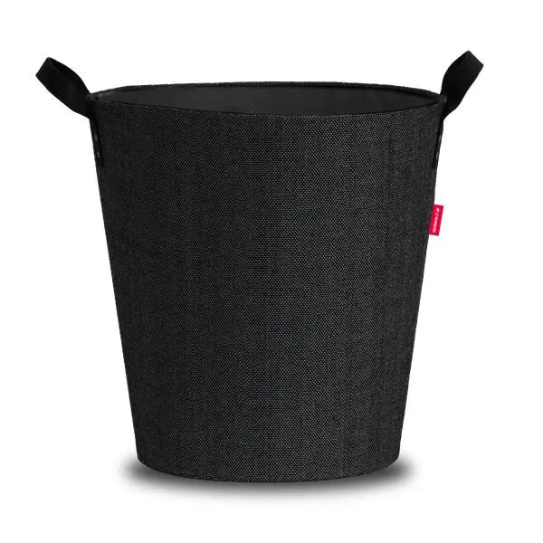 Panier à bûches et à granulés Dama rond Noir Le Marquier