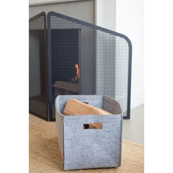 Sac à bûches Bambi Gris Le Marquier