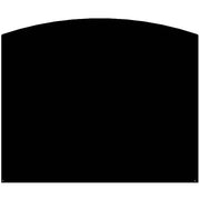 Plaque de sol Demi-ronde Noire L120 H100 Le Marquier