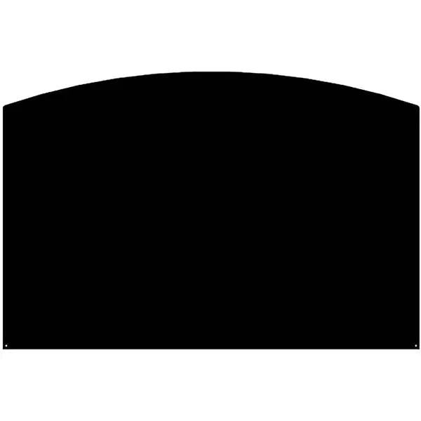Plaque de sol Demi-ronde Noire L120 H80 Le Marquier