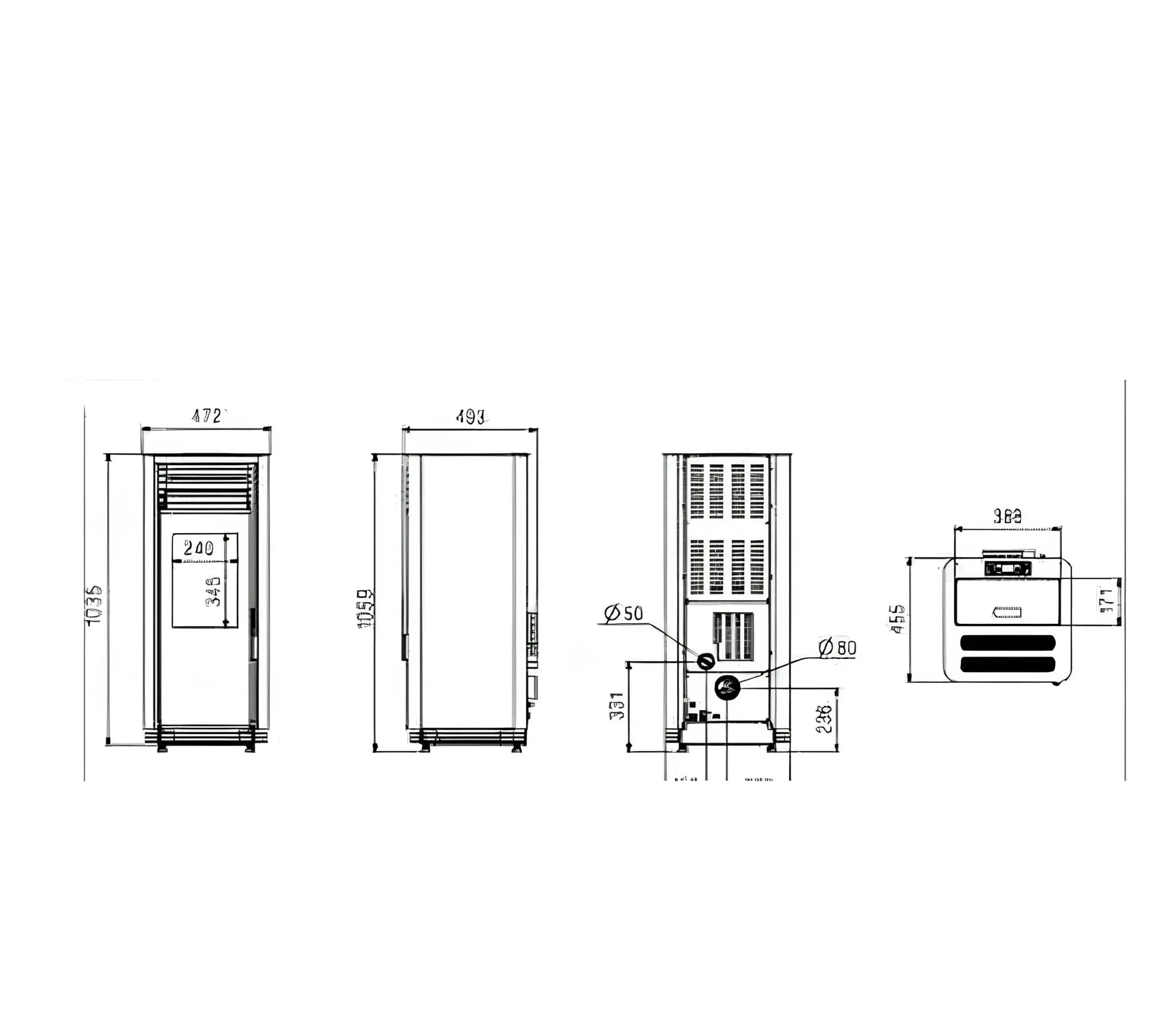 Poêle à granulés Flam&co TISSAe 8 kW + télécommande Flam&co