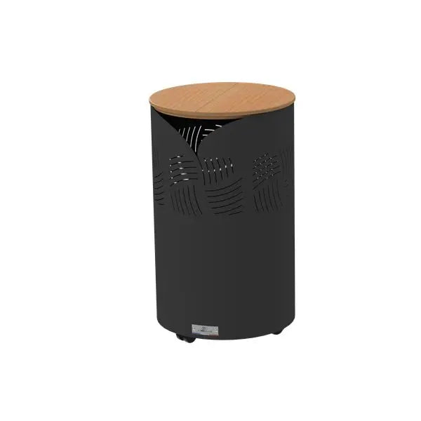 Coffre à granulés Essentiel rond avec couvercle bambou Le Marquier
