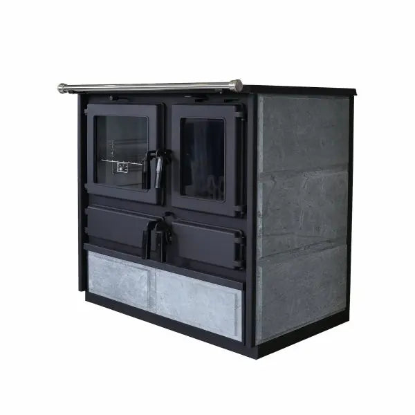 Cuisinière à bois Flam&co ROCCO 9,9 kW — Fonte intégrale Flam&co