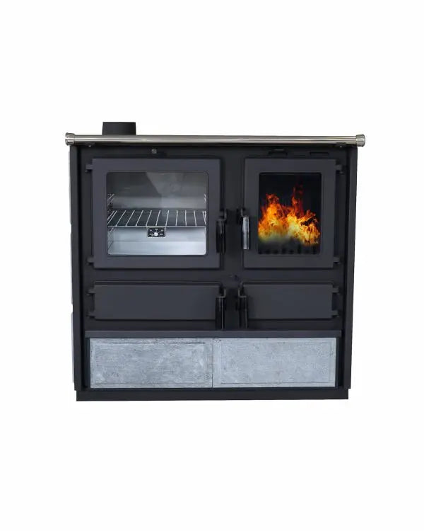 Cuisinière à bois Flam&co ROCCO 9,9 kW — Fonte intégrale Flam&co