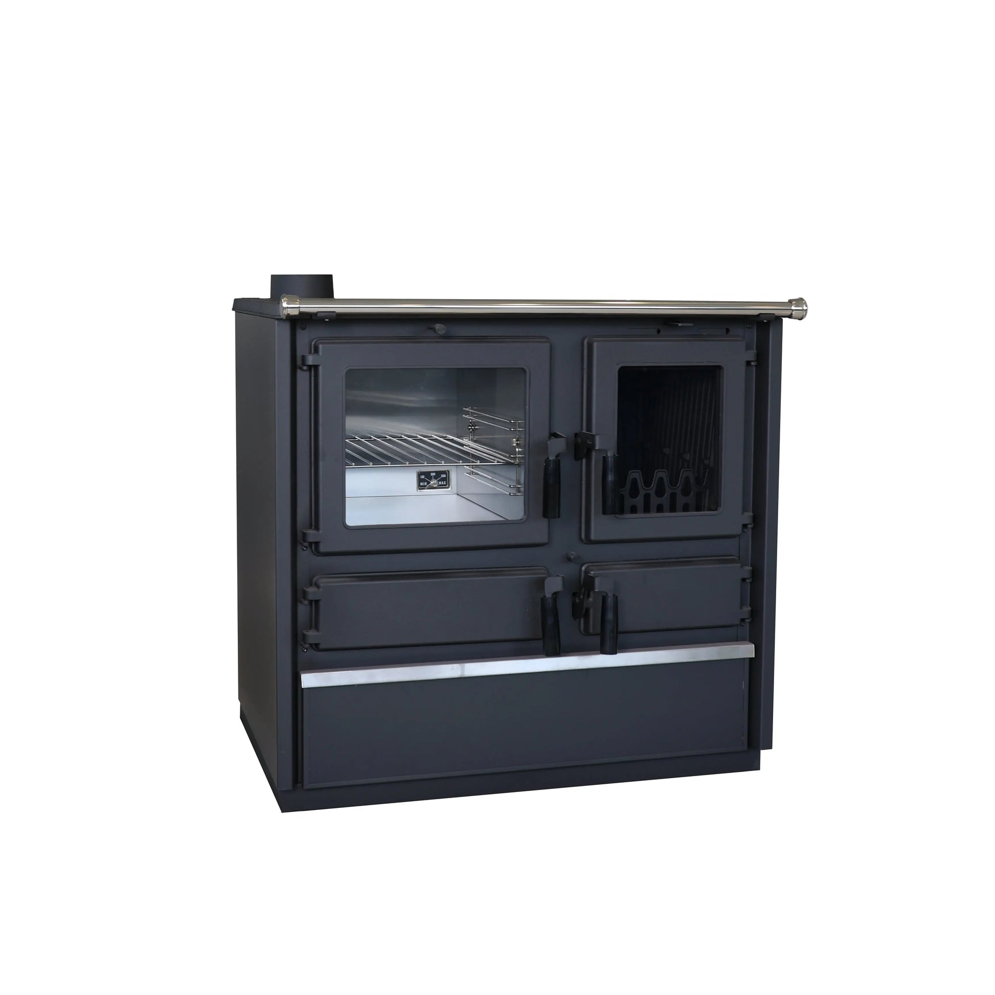 Cuisinière à bois Flam&co ROCCO 9,9 kW — Fonte intégrale Flam&co