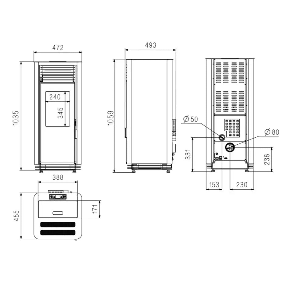 Poêle à granulés SUPRA Calliopé 8 kW SUPRA