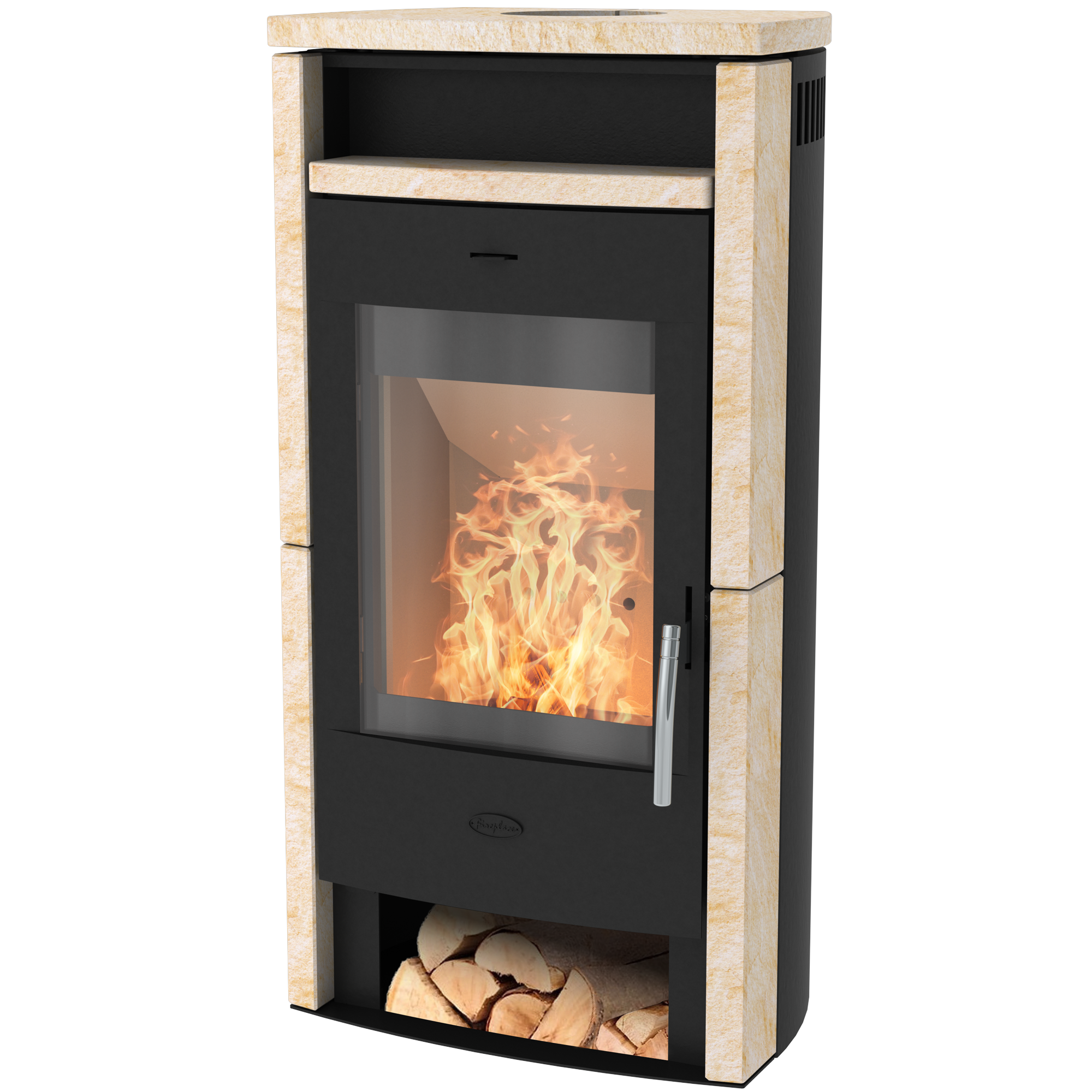 Poêle à bois - FIREPLACE Santiago - 6kW - Pierre de sable