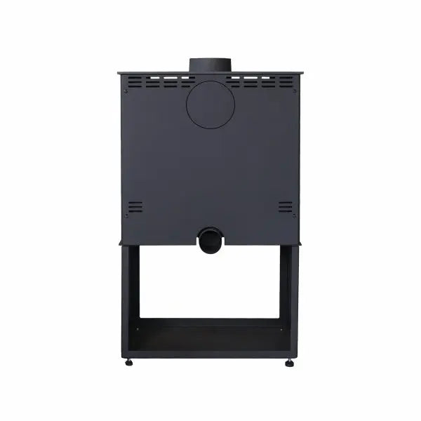 Poêle à bois Flam&co TS L 2 Glass 7,7 kW — Double vue flamme Flam&co