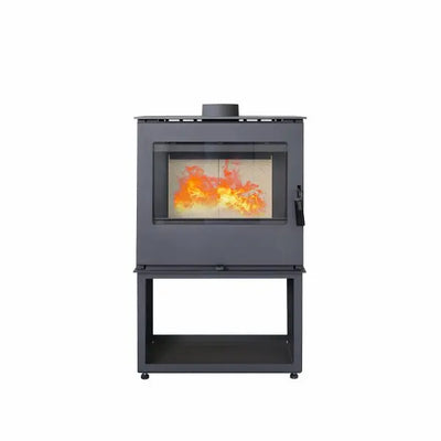 Poêle à bois - TIMSISTEM TSL 2 Glass - 7,7 kW - Double vue flamme