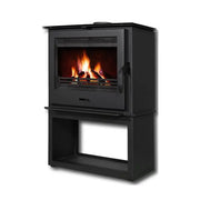 Poêle à bois Flam&co TS S WB 8 kW — Grande vue flamme Flam&co