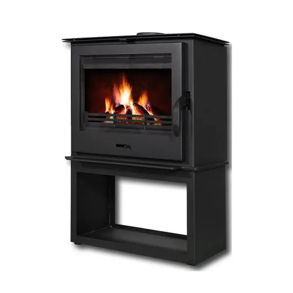 Poêle à bois Flam&co TS S WB 8 kW — Grande vue flamme Flam&co