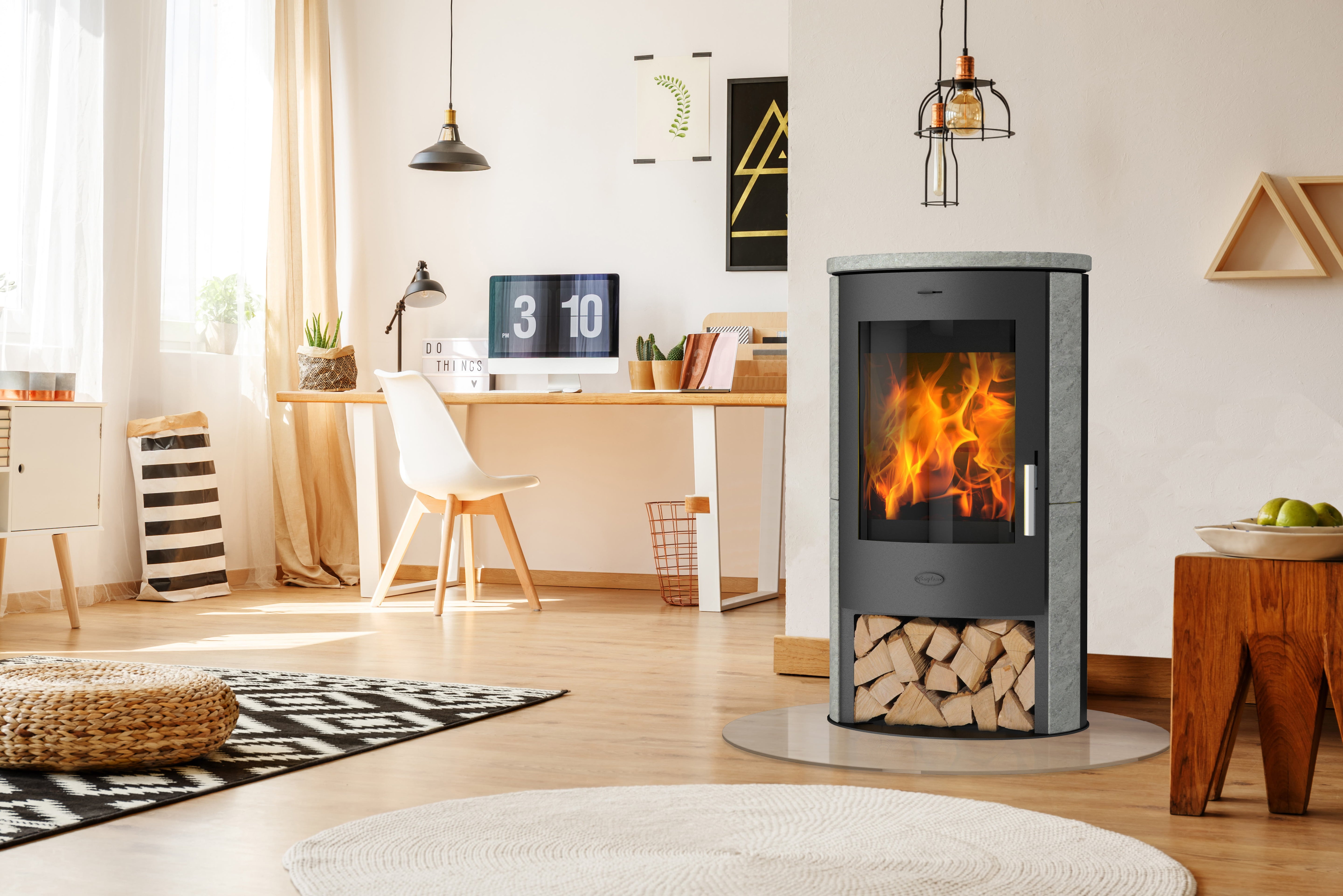 Poêle à bois - FIREPLACE Trend - 6kW - Pierre ollaire