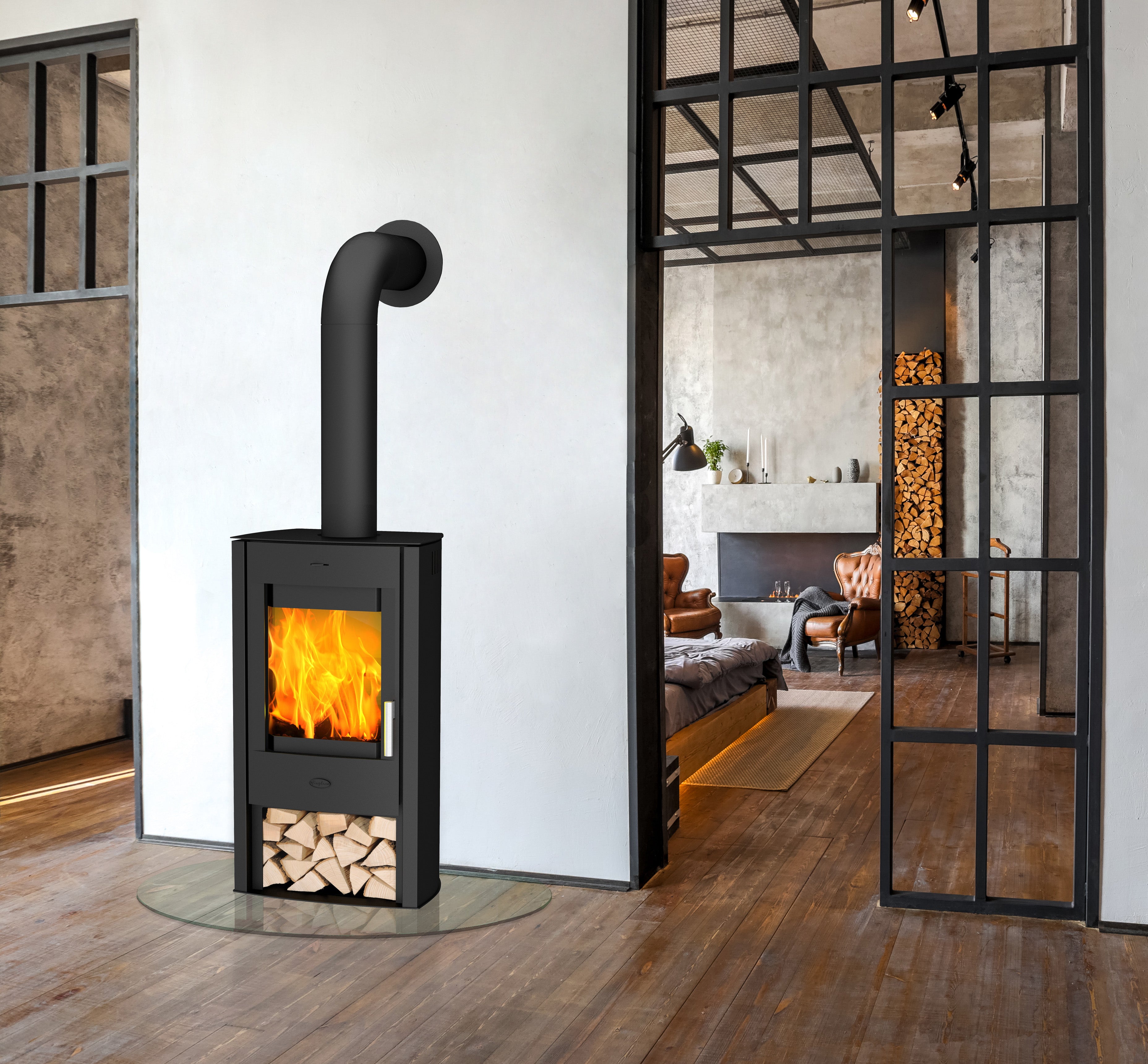 Poêle à bois - FIREPLACE Tuvalu - 6kW - Acier