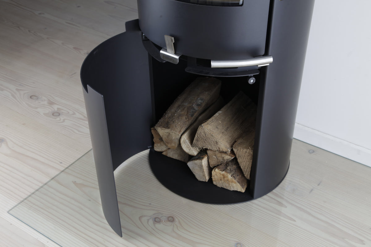 Poêle à bois Aduro 9-5 - Détail rangement bûches