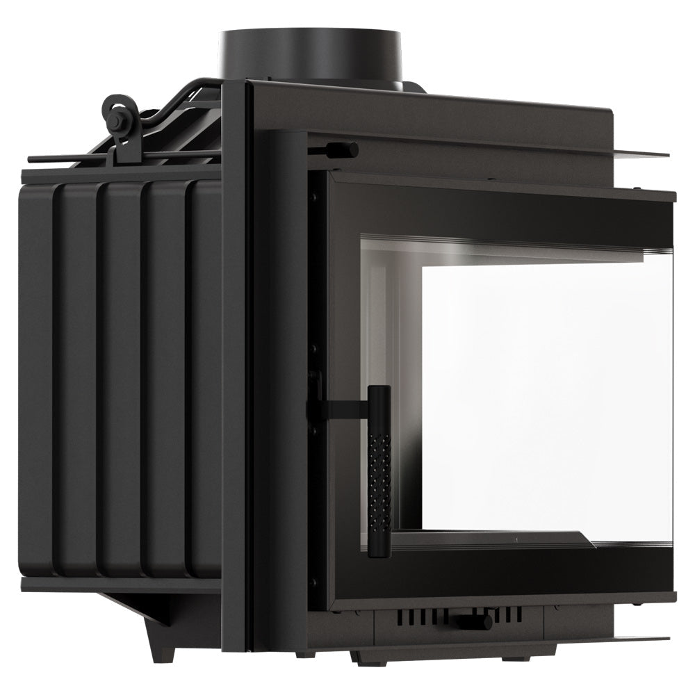Insert à bois - ILD NORD BERGEN - 8kW - Angle droit / Décorative