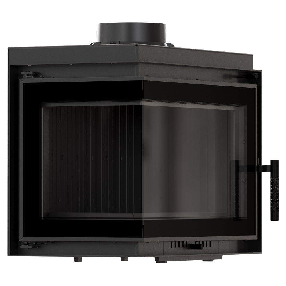 Insert à bois - ILD NORD BERGEN - 8kW - Angle gauche / Décorative