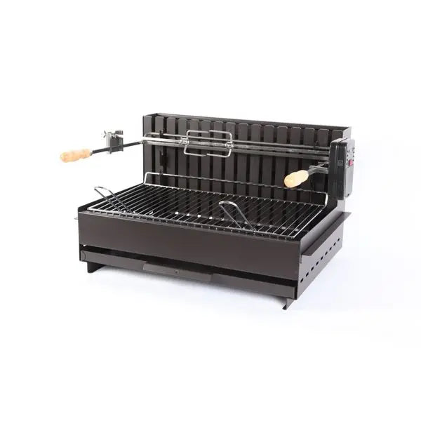 Barbecue Vulcain Tournebroche 61x33 Acier Le Marquier