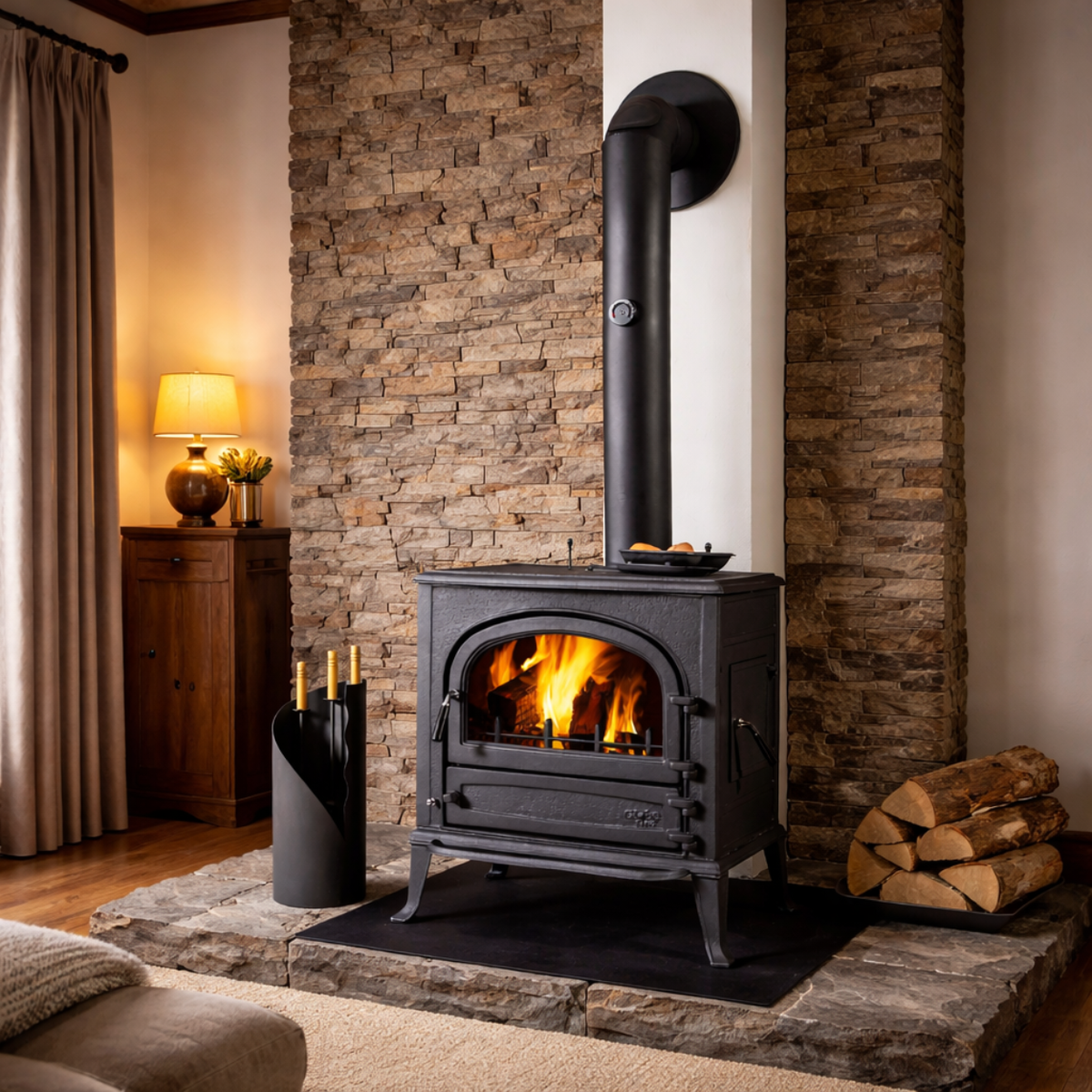 Poêle à bois Globfire Neptune 9,2kW - Ambiance