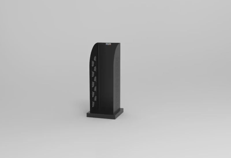 Charger la vidéo : Range-bûches Essentiel Noir 95 cm