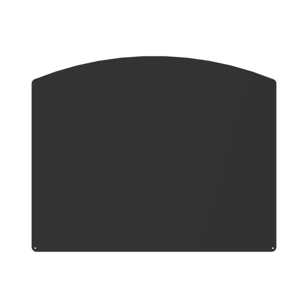 Plaque de sol Demi-ronde Noire L120 H80 Le Marquier